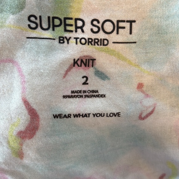 Torrid Super Soft Knit Top with Pastel Hues - Picture 4 of 6